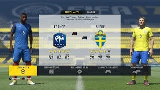 France  Suède FIFA 17  Qualif Coupe du Monde 2018 Russie  CPU Vs CPU [upl. by Inhsor]