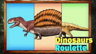 Dinosaur roulette game  dinosaur  Dinosaur size and weight  Shantungosaurus  5  공룡 룰렛 게임 [upl. by Ahsan]