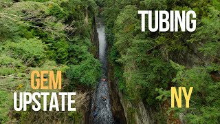 Tubing at Ausable Chasm New York  Upstate NY Hidden GEM [upl. by Adnawak]