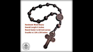 Rugged Rosary Review Small One Decade Wooden Handmade Knotted Rosary RuggedRosaries [upl. by Haniraz]