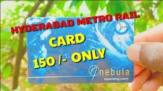 Hyderabad Metro Rail Smart Card  How to get card explained in detail  AMAANOFFCIA [upl. by Reniar564]