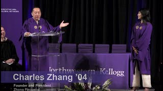 2023 Kellogg  Northwestern Executive MBA Graduation Keynote Speakers Charles and Lynn Zhang [upl. by Aihseuqram]