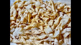 EASTER COOKIES  ITALIAN CHIACCHIERE  ANGEL WING COOKIES  CHRUSCIKI [upl. by Fineman]