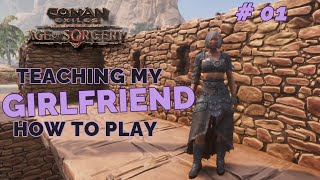 Morganas First PC Game A Conan Exiles Adventure  Conan Exiles Age of Sorcery  EP 01 [upl. by Drabeck295]