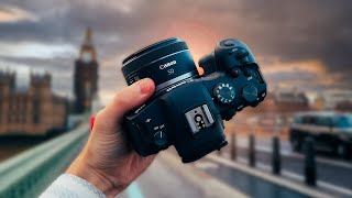 Relaxing Street Photography POV in London  RF 50mm 18 [upl. by Relyuhcs209]