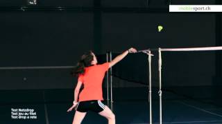 Test Badminton Netzdrop  Amorti au filet  Drop a rete [upl. by Arika]