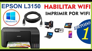 Configurar WiFi en Impresora Epson  Imprimir por Wifi en Impresora Epson [upl. by Ykroc]