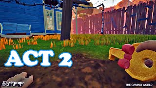 HELLO NEIGHBOR  Act 2 SpeedRun Walkthrough  Key Escape [upl. by Asyen]