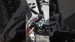 Correct way to install the Front Derailleur  Correct height setting  Shimano Acera  2k shotrs [upl. by Ardnaxela]