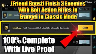 finish 3 enemies with bolt action rifles  finish 3 enemies with bolt action rifles in erangel [upl. by Rolfe440]