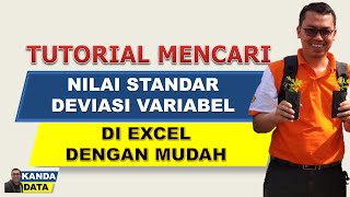 Tutorial Mencari Nilai Standar Deviasi Variabel di Excel dengan Mudah [upl. by Bonni]