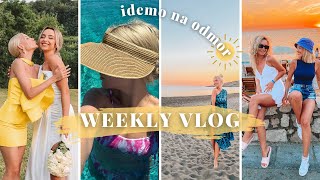 Amina Efendić  prvi put u Crnoj Gori  Lejlino vjenčanje  WEEKLY VLOG [upl. by Berlyn709]