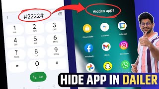 How To Hide Apps in Dialer  Dialer Me App Hide Kaise Kare  Hide Apps in Dialer  Hide Apps [upl. by Emmery]