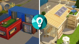 Green vs Industrial House in The Sims 4 Eco Lifestyle [upl. by Jordanson369]