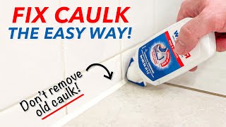 ReCaulking a Shower the EASY WAY How to ReSilicone a Bathtub [upl. by Flyn]