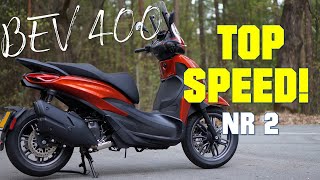 2021 PIAGGIO BEVERLY 400  TOP SPEED OVER 1000 KM 2 [upl. by Ahseral]