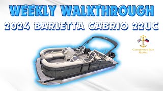 2024 Barletta Cabrio 22UC Walkthrough [upl. by Kennedy]