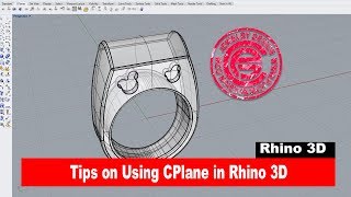 Rhino 3D CAD Technique 14 Tips on using CPlane in Rhino 3D [upl. by Einnok]