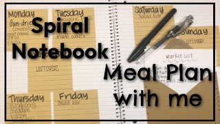 Grab an envelope sticky notes and a pen We are meal planning in a spiral notebook [upl. by Bradshaw]