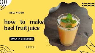 how to make bael fruit juice  How to eat Bael fruit [upl. by Ennaeel]