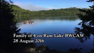 Family of 4 on Ram Lake BWCAW [upl. by Holcman]