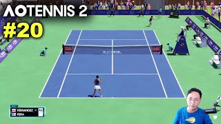 Fernandez vs Pera  AO TENNIS 2 Simulation Gameplay 20 wCommentary [upl. by Tingley]