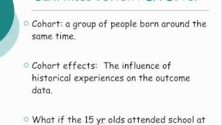 Cohort effects [upl. by Icul296]