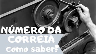 COMO SABER O NÚMERO DA CORREIA [upl. by Llorrad328]