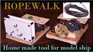 RopeWalk ／ home made tool for model ship [upl. by Bigod232]