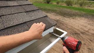 EXTENDED DRIP EDGE DIY TIP for water leaking between fascia amp gutter fix diy howto like shorts [upl. by Patrice]