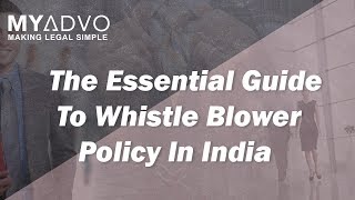 The Essential Guide To Whistle Blower Policy In India [upl. by Filemon]