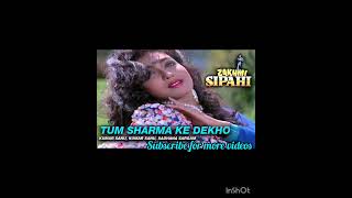 Tum Sharma Ke Dekho  Kumar Sanu  Sadhana Sargam  Zakhmi Sipahi 1995  Audio 90s songs [upl. by Fabiano159]