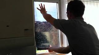 How to Install  Fit DIY Solar Window Film Tinting to Glass Windows By Peter Molloy [upl. by Tray]