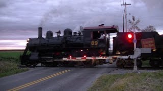 Vintage steam train passes through newly upgraded crossing [upl. by Yevrah]