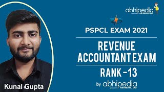 PSPCL Result Out  RA  Clerk  Kunal Gupta  RANK 13th  by abhipedia [upl. by Naehs]