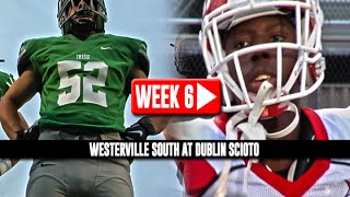 HS Football Westerville South at Dublin Scioto 10314 [upl. by Bertine930]