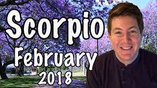 Scorpio February 2018 Horoscope  Gregory Scott Astrology [upl. by Alysoun985]