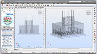 شرح تسليح semelle jumelée combinée على برنامج Robot Structural Analysis Professional 2014 [upl. by Ainimreh]