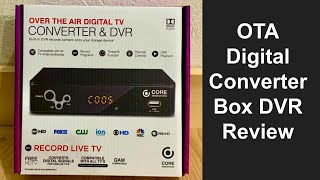 Core Innovations OTA Digital TV Converter Box DVR Review  DTV Converter Box with PVR Recording [upl. by Layor]