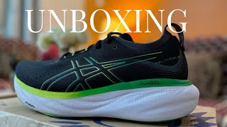 ASICS Gel Nimbus 25 UNBOXING HINDI [upl. by Alodi]