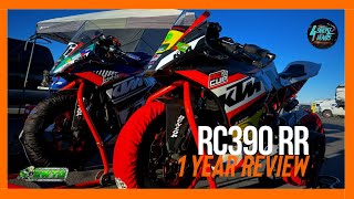 RC390 Track bike 1 Year and 30 Track days later [upl. by Eseilanna405]