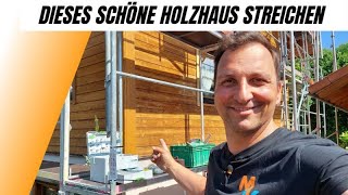 Ein Holzhaus wieder wunderschön streichen Mit SUPER Tipps für Euch 👍😎 [upl. by Irdua]