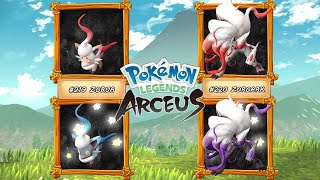 Pokemon Legends Arceus FULL SHINY POKEDEX Pokemon comparison [upl. by Paddie993]