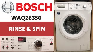 Bosch VarioPerfect WAQ283S0 Washing Machine  RinseSpin [upl. by Boy]