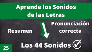 Día 25 Los 44 Sonidos de las Letras en Inglés [upl. by Aisyla]