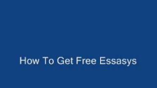 How To Get FREE English Essays Essays Reports Papers No Sign Up Needed [upl. by Ivanah]