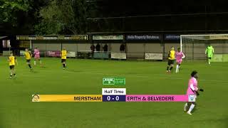 Merstham 20 Erith amp Belvedere  Match Highlights  9th January 2024 [upl. by Anaiad313]