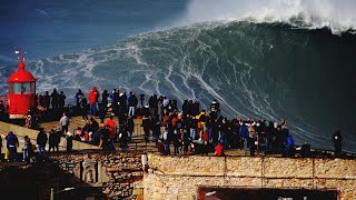 Nazaré epic swell February 25 2022 [upl. by Derman]