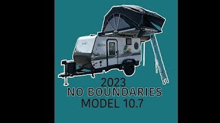 THE NEW 2023 NOBO 107 GO ANYWHERE IN THIS TRAVEL TRAILER SORRY FOR THE MESSED UP FOOTAGEAUDIO [upl. by Jedediah]