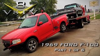 1969 Ford F100 2002 Ford Lightning Chassis Swap Supercharged 54 Part 1 of 6 V8 Speed amp Resto Shop [upl. by Sirrah]